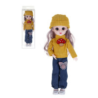 ИГРОЛЕНД Кукла шарнирная, 30 см, в ПВХ боксе, PVC, PP, 6,5х10х30 см,  4 дизайна