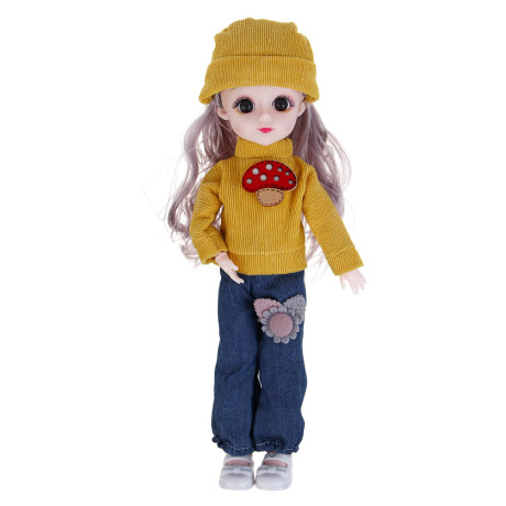 ИГРОЛЕНД Кукла шарнирная, 30 см, в ПВХ боксе, PVC, PP, 6,5х10х30 см,  4 дизайна