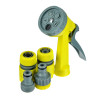 INBLOOM Набор для полива (пистолет 5 реж- 1шт., 1/2" коннектор- 2шт., 1/2"-3/4" штуцер-1шт.) ПП