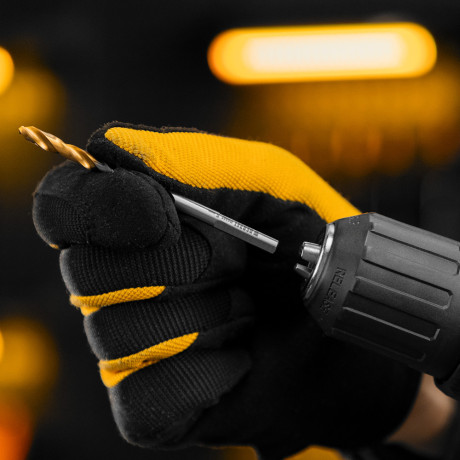 Сверло спиральное по металлу 5 x 86мм, Р6М5, Golden Tip, многогранная заточка Denzel