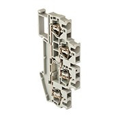 EKF Колодка клеммная самозажимная двойная JXB-ST-1.5 17.5А серая PROxima plc-jxb-st-1.5-4-2