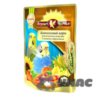 Верные друзья Корм для волнистых попугаев Овощи и Фрукты 500г x10