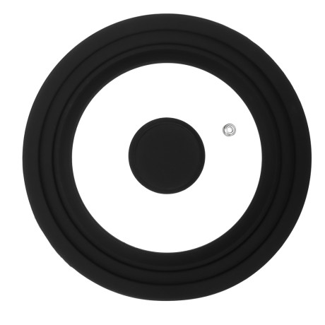 SATOSHI Крышка универсальная стекло/силикон с ручкой, 16-18-20см