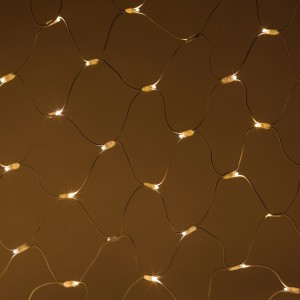 ЭРА Гирлянда-сеть ул. 300LED тепл. бел (10% мерц.) 3x2м., соед. (без б/п) бел.кауч IP65 Б0051896