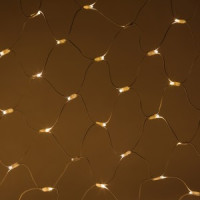 ЭРА Гирлянда-сеть ул. 300LED тепл. бел (10% мерц.) 3x2м., соед. (без б/п) бел.кауч IP65 Б0051896