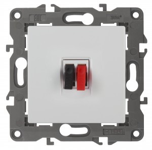 ЭРА 14 Elegance мех. роз. СУ аудио, белый 14-3111-01 автоклеммы 4254