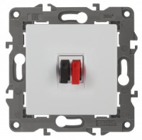 ЭРА 14 Elegance мех. роз. СУ аудио, белый 14-3111-01 автоклеммы 4254