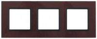 ЭРА 14 Elegance рамка СУ 3 мест.стекло, бордо+антр 14-5103-25 5497