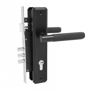 Замок врезной с/руч БУЛАТ ЗВ4-3.02.02 ФЕРОНА черный  5 перф.кл.(12)