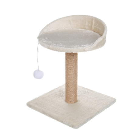 Когтеточка-столбик для кошек тм VETTA, с лежанкой и игрушкой, 30x30x40см