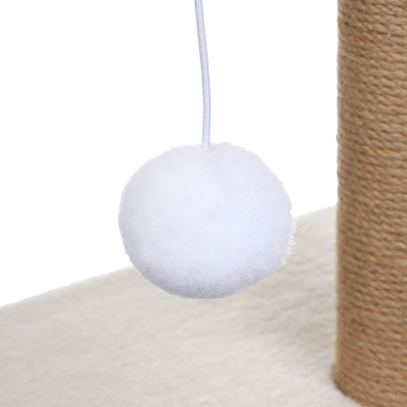 Когтеточка-столбик для кошек тм VETTA, с лежанкой и игрушкой, 30x30x40см