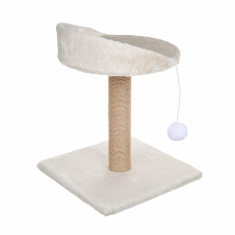 Когтеточка-столбик для кошек тм VETTA, с лежанкой и игрушкой, 30x30x40см