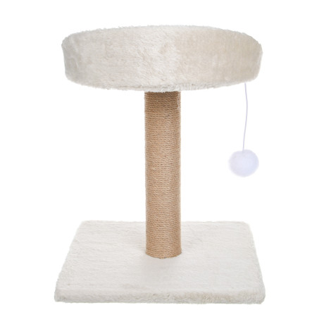 Когтеточка-столбик для кошек тм VETTA, с лежанкой и игрушкой, 30x30x40см