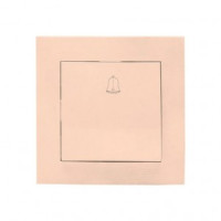 EKF Валенсия кнопка звонка СУ 10А кремовая Al/Cu (корпус PC) EWV10-026-20