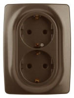 ЭРА 12 роз. СУ 2 мест. 16А земля Бронза, автоклеммы 12-2106-13 0836