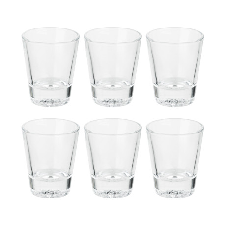 Набор стопок тм MILLIMI Анимал, 50мл, стекло, лев, волк, медведь, 6 шт