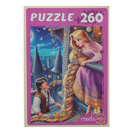 ПАЗЛЫ 260 элементов, 27,3х37,4x27,3см, 6 дизайнов