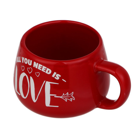 Кружка тм LADECOR "Love", 360 мл, керамика, 2 вида