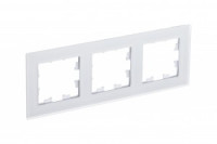 Systeme Electric AtlasDesign Nature рамка СУ 3 мест. матовое стекло белый ATN330103