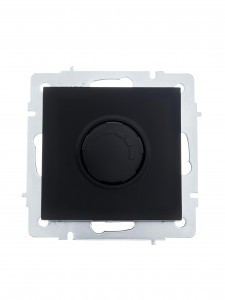 Lezard VESNA мех. диммер СУ 1 кл. 16А (1000Вт) черный бархат (корп. ABS) 742-4288-157