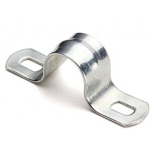 Скоба метал. оцинк. сталь  двухлапковая d 16-17мм. (10шт.) EKF PROxima