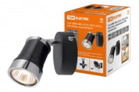 TDM Спот СНС 50вт, GU10, 230В, 50 Гц, IP44, Юкка, черный/хром SQ0358-0220