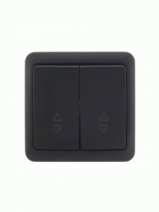 Lezard VIOLA выкл. ОУ 2 кл. (проходн.) черн. (корп. ABS) 751-4200-106