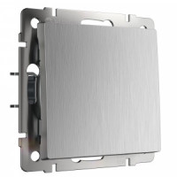 Werkel мех. выкл. СУ 1 кл. 10A проходной (серебрян. рифл) (WL09-SW-1G-2W a035652)W1112009 a051348