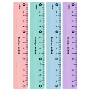 Линейка 15см Berlingo "Instinct", пластиковая, ассорти, европодвес Арт.289701
