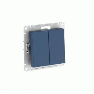 Systeme Electric ATLASDESIGN мех. выкл. (перекл прох)СУ 2 кл. 10А(автоклем)АКВАМАРИН ATN001165S (5!)