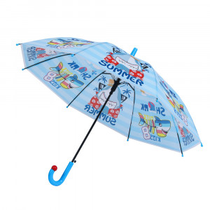 Зонт-трость, детский, ЭВА, пластик, сплав, 48,5см, 8 спиц, 6 дизайнов