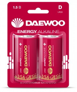 Э/п Daewoo  Energy Alkaline LR20/373  BL2