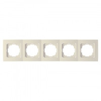 Nilson TOURAN  рамка СУ 5 мест. крем 24120095