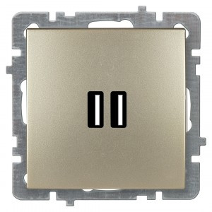 Nilson TOURAN-ALEGRA-THOR мех. роз. USB (зарядка 2,1А, 2 порта),  , золото 24150481