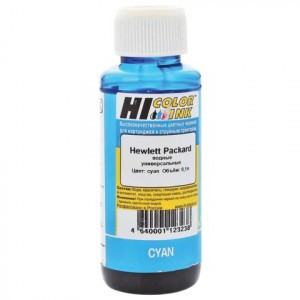 Чернила HP универсальные, голубой 0,1л HI-COLOR СОВМЕСТИМЫЕ 361520