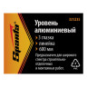 Уровень алюминиевый, 600 мм, 3 глазка, линейка Sparta