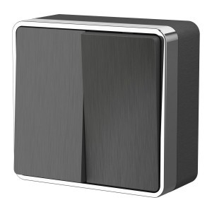 Werkel выкл. ОУ 2 кл. Gallant (графит рифленый) W5020004 a051337