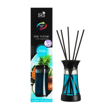 NEW GALAXY Ароматизатор с LED подсв,35 мл океан,лаванда,мистич.сад,летн.бриз,цитрус,райск.насл