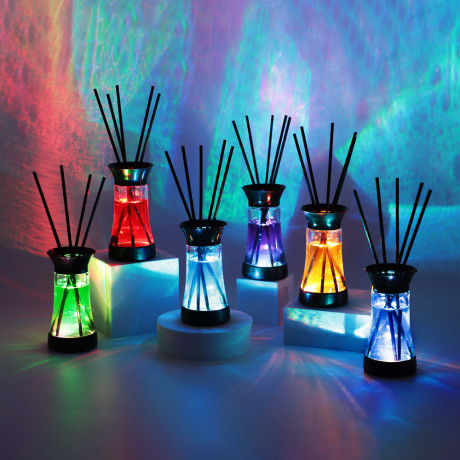 NEW GALAXY Ароматизатор с LED подсв,35 мл океан,лаванда,мистич.сад,летн.бриз,цитрус,райск.насл