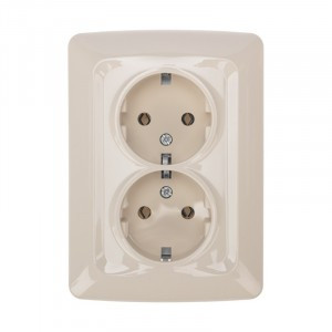 KRANZ DEA роз. 2 мест. СУ земля, керамика 16А Беж KR-78-0250