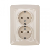 KRANZ DEA роз. 2 мест. СУ земля, керамика 16А Беж KR-78-0250