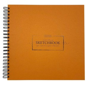 Скетчбук для эскизов 295х295мм,40л,бл.крафт 140гр/м,спир,обл.тв.Kraft 00134 1144823