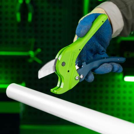 Ножницы для резки изделий из пластика, усиленные, полуавтомат, D до 35 мм Сибртех