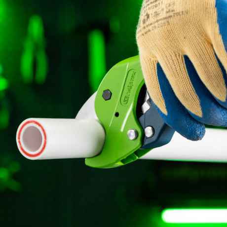 Ножницы для резки изделий из пластика, усиленные, полуавтомат, D до 35 мм Сибртех