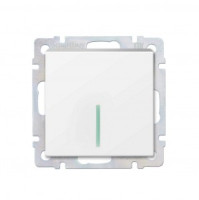 Smartbuy Нептун мех. выкл. СУ 1-клавишный с индикатором 10А белый  (SBE-05w-10-SW1-1)