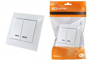 TDM Лама выкл. СУ 2 кл. 10А бел. (инд.) (10!) SQ1815-0005