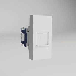 Werkel роз. модульная 1 мест. Ethernet RJ-45 (6cat.) (белый) W1281101