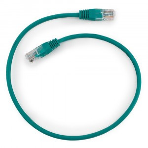 Cablexpert патч-корд UTP cat5e, 0,5м, литой, многожильный (зеленый)