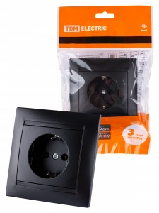 TDM Лама роз. СУ 1 мест. 16А (земля, шторки) графит SQ1815-0611