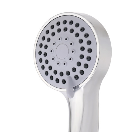 RAIN Смеситель для ванны Лазурит, прямой излив 35см, картридж 35мм, с душ. набором, латунь, хром